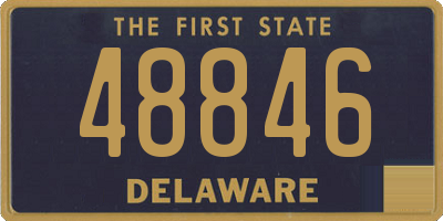 DE license plate 48846