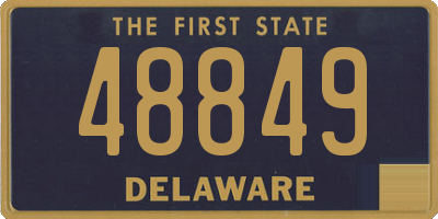 DE license plate 48849