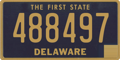 DE license plate 488497