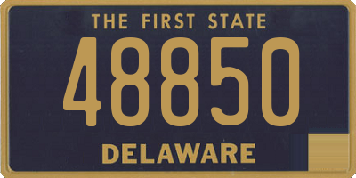 DE license plate 48850