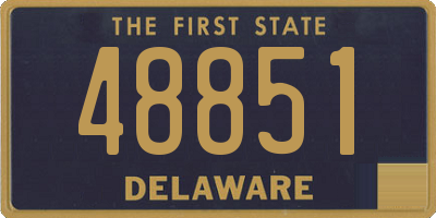 DE license plate 48851