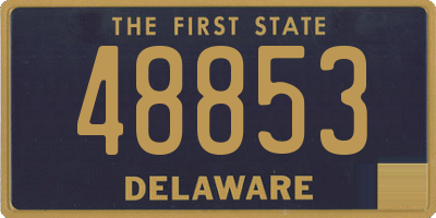 DE license plate 48853