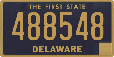 DE license plate 488548