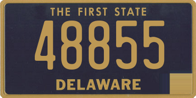 DE license plate 48855