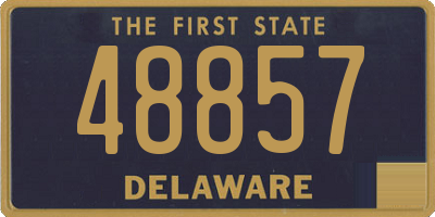 DE license plate 48857