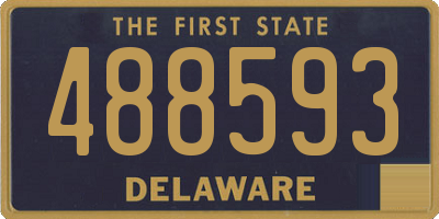 DE license plate 488593