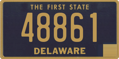 DE license plate 48861