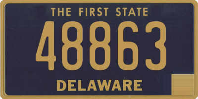 DE license plate 48863