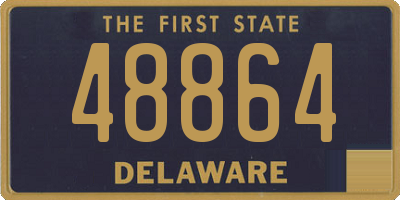 DE license plate 48864