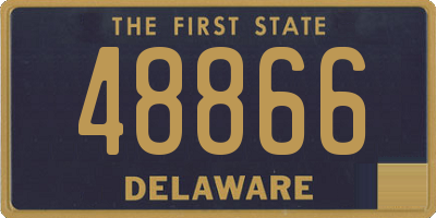 DE license plate 48866