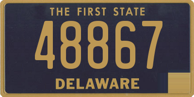 DE license plate 48867