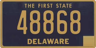 DE license plate 48868