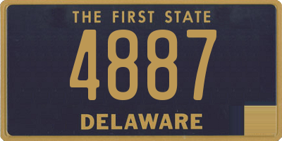 DE license plate 4887