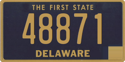 DE license plate 48871