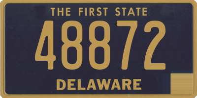 DE license plate 48872