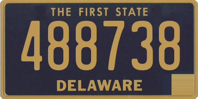 DE license plate 488738