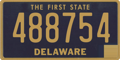 DE license plate 488754