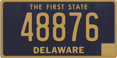 DE license plate 48876