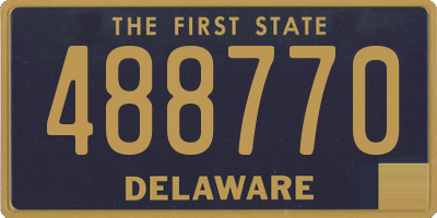 DE license plate 488770