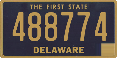 DE license plate 488774