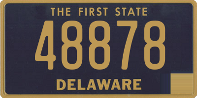 DE license plate 48878