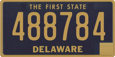 DE license plate 488784