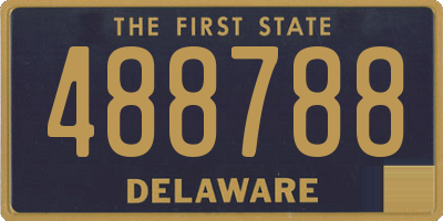 DE license plate 488788