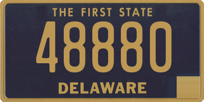 DE license plate 48880