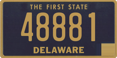 DE license plate 48881