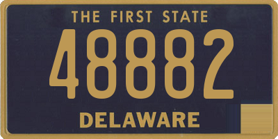 DE license plate 48882