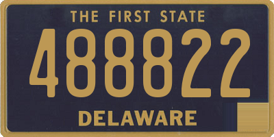 DE license plate 488822