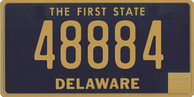 DE license plate 48884