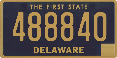 DE license plate 488840