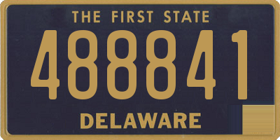 DE license plate 488841