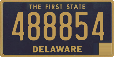 DE license plate 488854