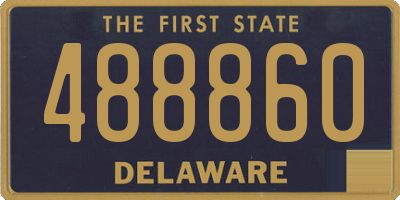 DE license plate 488860