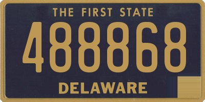 DE license plate 488868