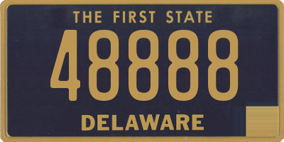 DE license plate 48888