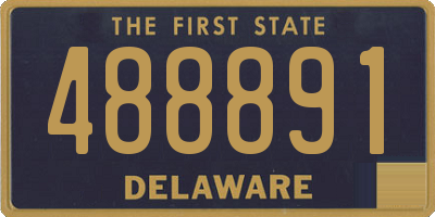 DE license plate 488891