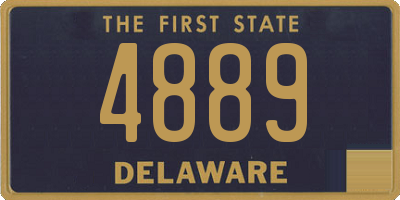 DE license plate 4889