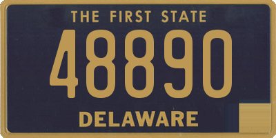 DE license plate 48890