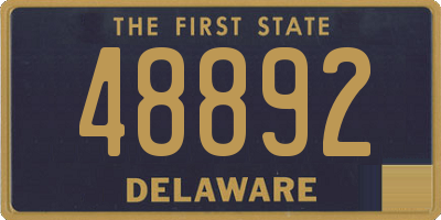 DE license plate 48892