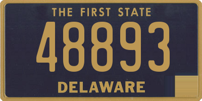 DE license plate 48893