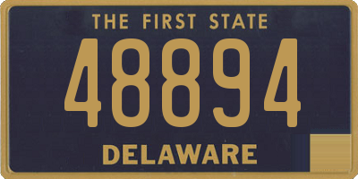 DE license plate 48894