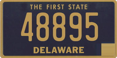 DE license plate 48895