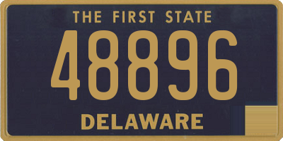 DE license plate 48896