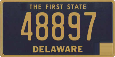 DE license plate 48897