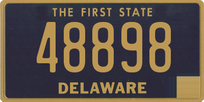 DE license plate 48898