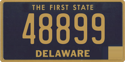 DE license plate 48899