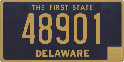 DE license plate 48901